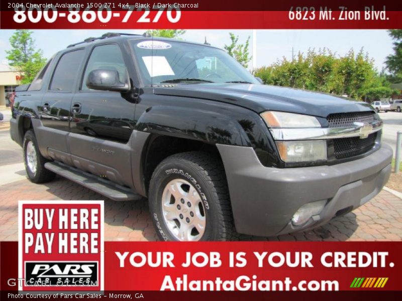 Black / Dark Charcoal 2004 Chevrolet Avalanche 1500 Z71 4x4