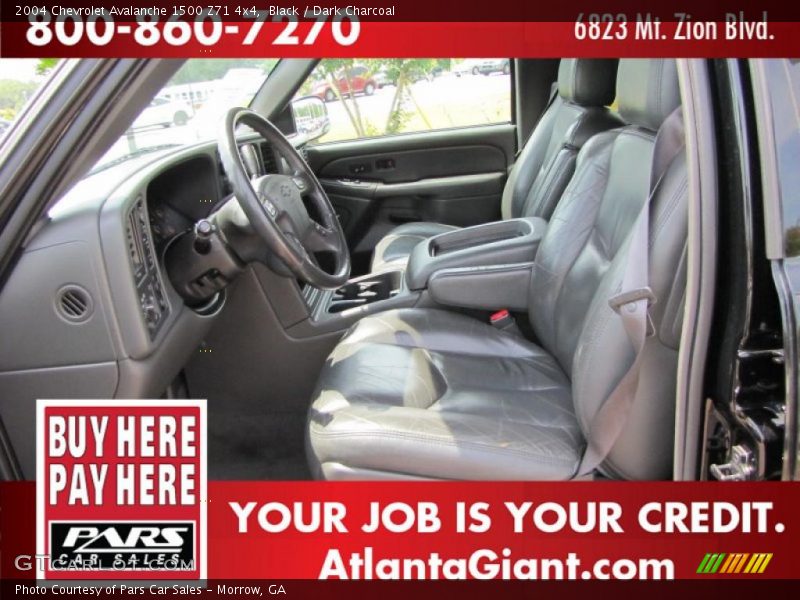 Black / Dark Charcoal 2004 Chevrolet Avalanche 1500 Z71 4x4