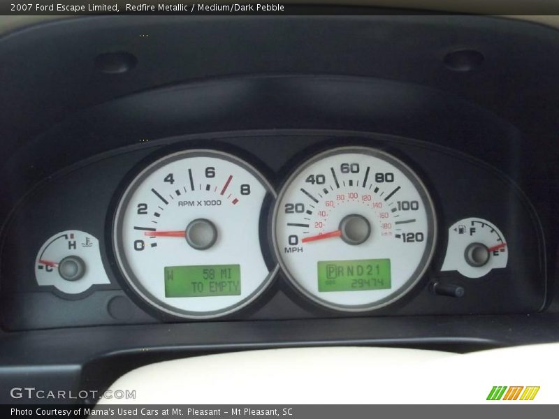Redfire Metallic / Medium/Dark Pebble 2007 Ford Escape Limited