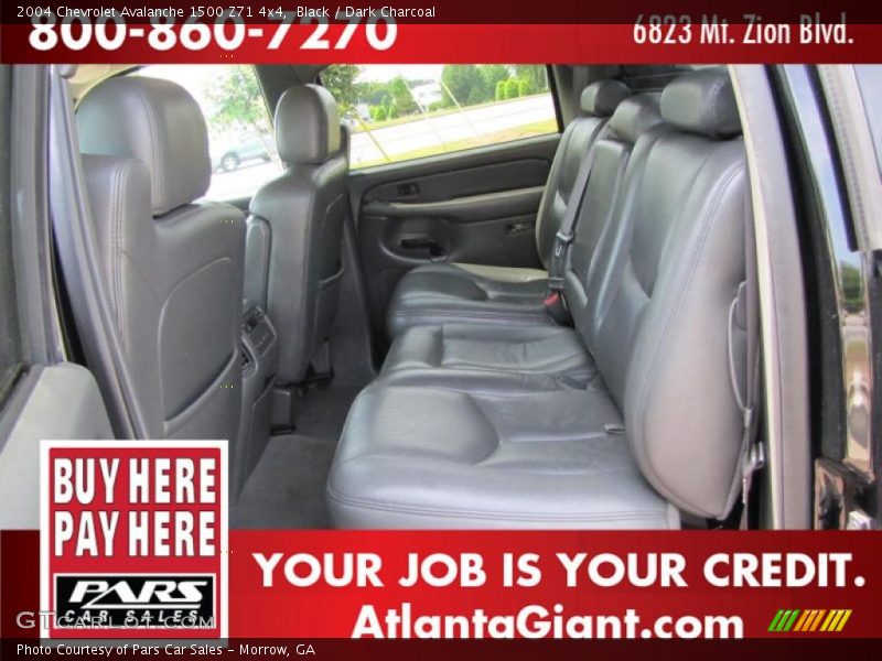 Black / Dark Charcoal 2004 Chevrolet Avalanche 1500 Z71 4x4