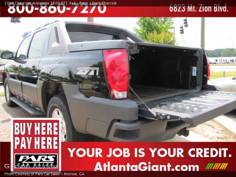 Black / Dark Charcoal 2004 Chevrolet Avalanche 1500 Z71 4x4