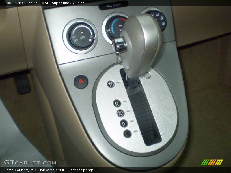Super Black / Beige 2007 Nissan Sentra 2.0 SL