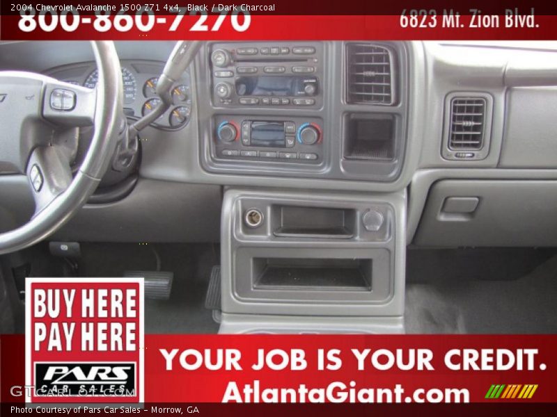 Black / Dark Charcoal 2004 Chevrolet Avalanche 1500 Z71 4x4