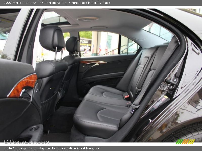 Sienna Black Metallic / Black 2007 Mercedes-Benz E 350 4Matic Sedan