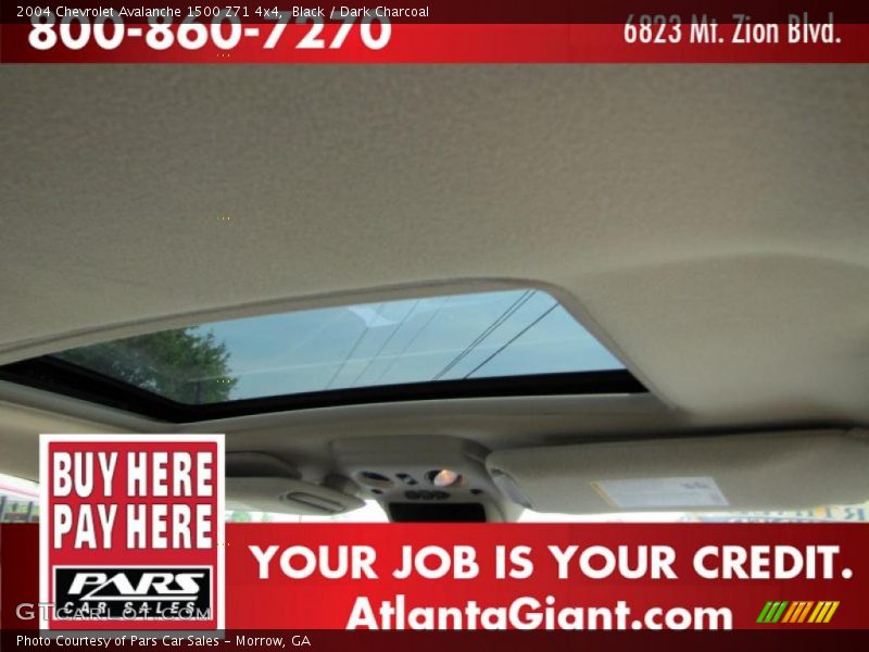 Black / Dark Charcoal 2004 Chevrolet Avalanche 1500 Z71 4x4