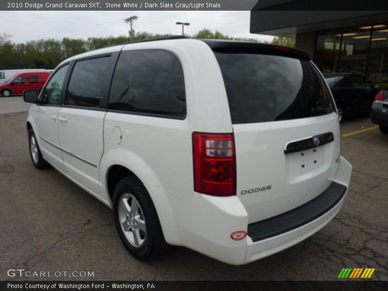 Stone White / Dark Slate Gray/Light Shale 2010 Dodge Grand Caravan SXT