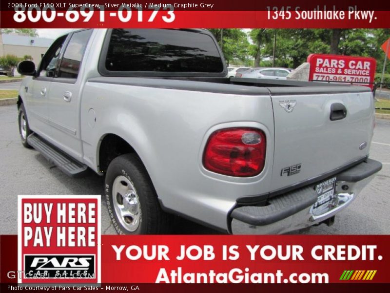 Silver Metallic / Medium Graphite Grey 2003 Ford F150 XLT SuperCrew