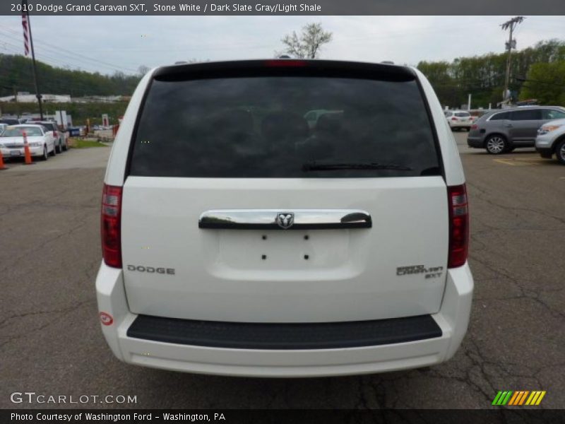 Stone White / Dark Slate Gray/Light Shale 2010 Dodge Grand Caravan SXT