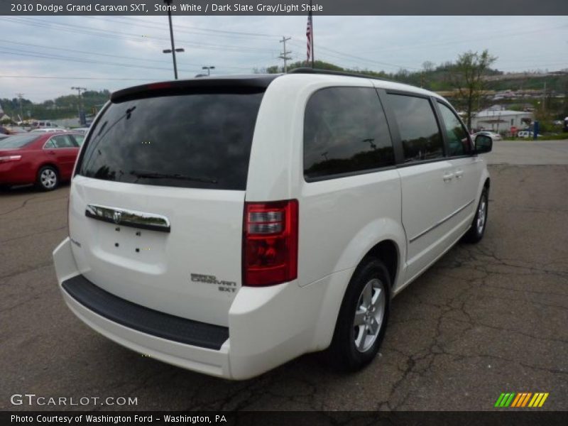Stone White / Dark Slate Gray/Light Shale 2010 Dodge Grand Caravan SXT