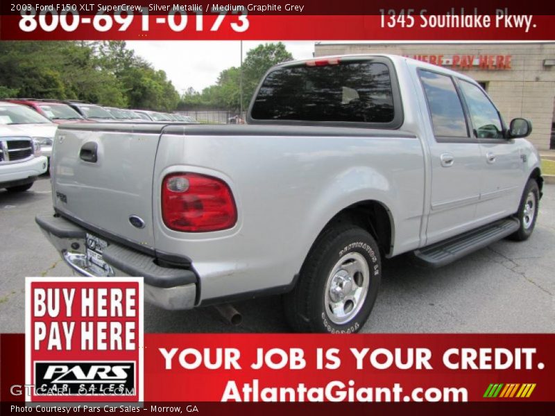 Silver Metallic / Medium Graphite Grey 2003 Ford F150 XLT SuperCrew