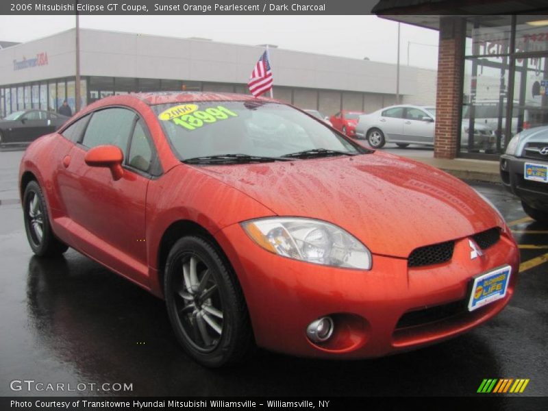 Sunset Orange Pearlescent / Dark Charcoal 2006 Mitsubishi Eclipse GT Coupe