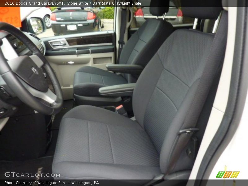Stone White / Dark Slate Gray/Light Shale 2010 Dodge Grand Caravan SXT