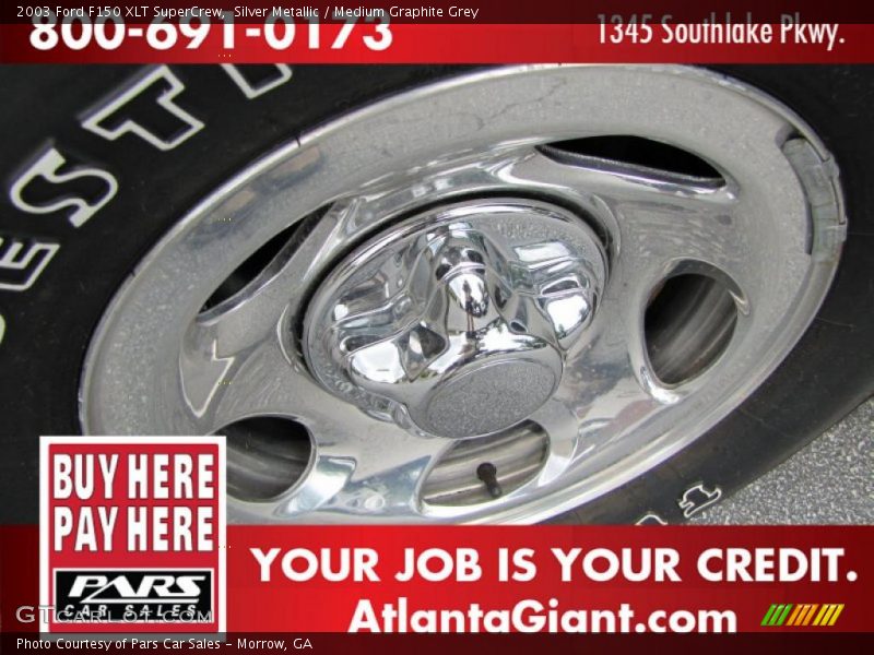Silver Metallic / Medium Graphite Grey 2003 Ford F150 XLT SuperCrew