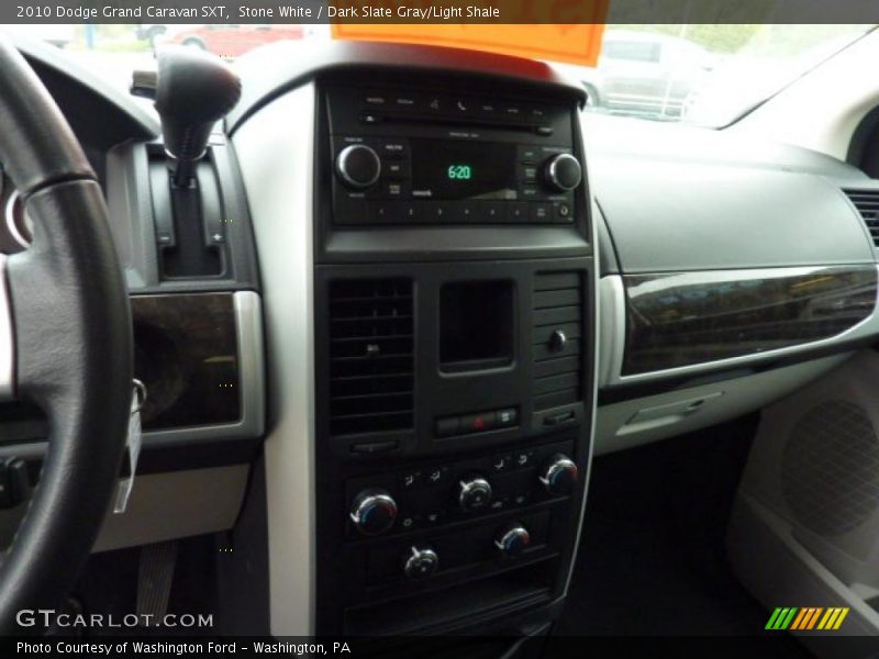 Stone White / Dark Slate Gray/Light Shale 2010 Dodge Grand Caravan SXT