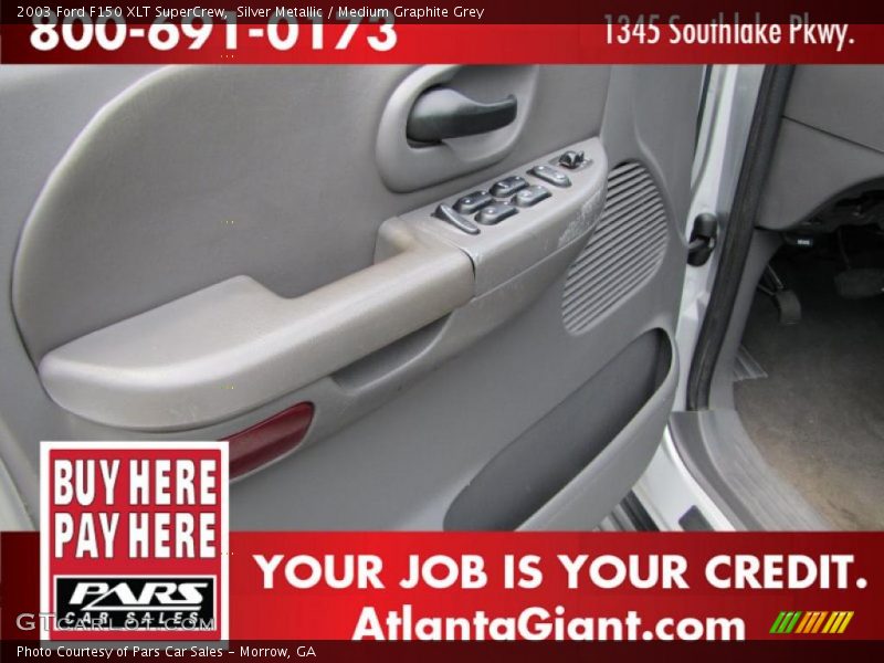 Silver Metallic / Medium Graphite Grey 2003 Ford F150 XLT SuperCrew