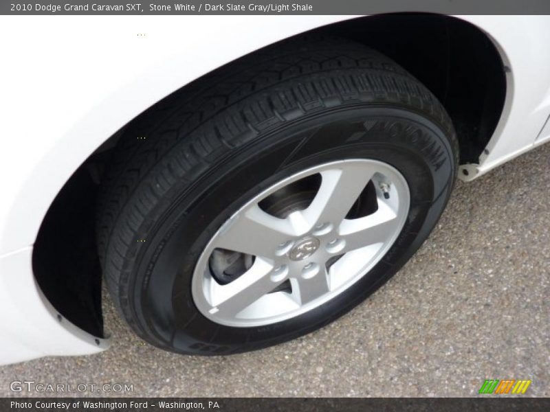 Stone White / Dark Slate Gray/Light Shale 2010 Dodge Grand Caravan SXT