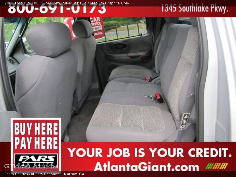 Silver Metallic / Medium Graphite Grey 2003 Ford F150 XLT SuperCrew