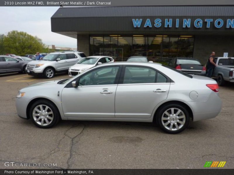Brilliant Silver Metallic / Dark Charcoal 2010 Lincoln MKZ FWD