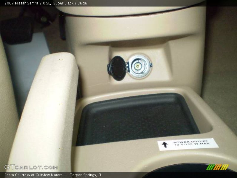 Super Black / Beige 2007 Nissan Sentra 2.0 SL