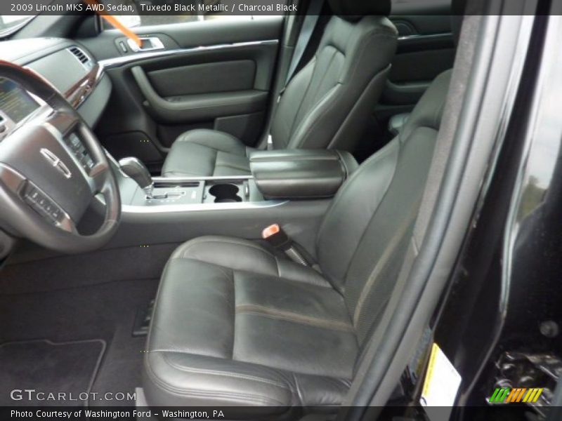 Tuxedo Black Metallic / Charcoal Black 2009 Lincoln MKS AWD Sedan