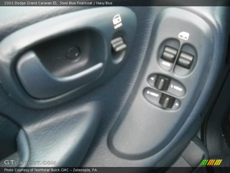 Steel Blue Pearlcoat / Navy Blue 2001 Dodge Grand Caravan ES