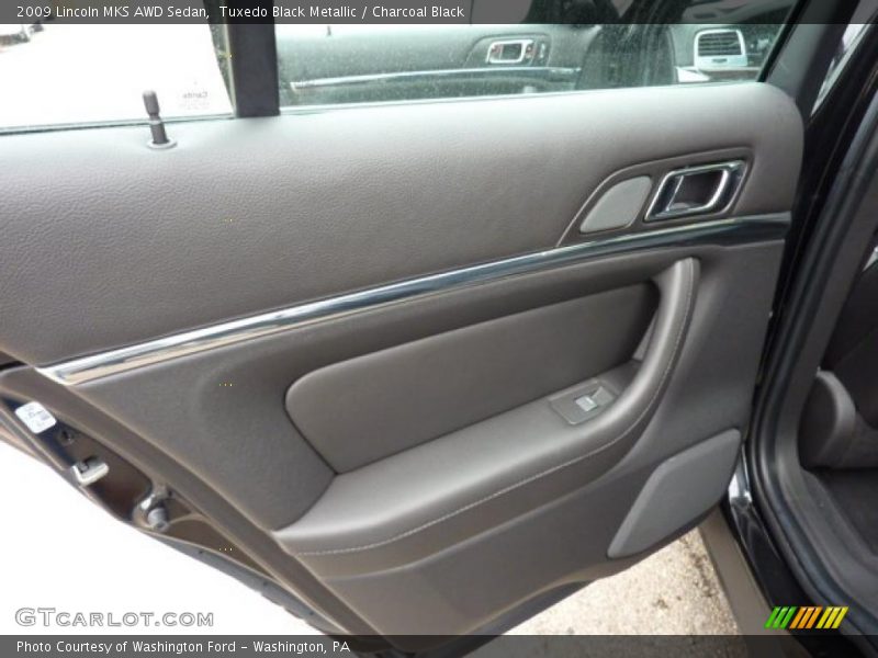 Tuxedo Black Metallic / Charcoal Black 2009 Lincoln MKS AWD Sedan