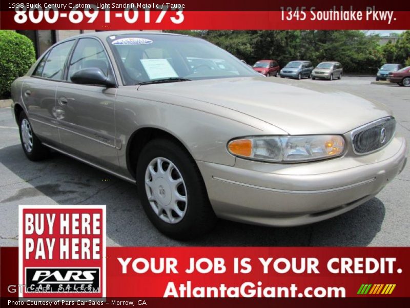 Light Sandrift Metallic / Taupe 1998 Buick Century Custom