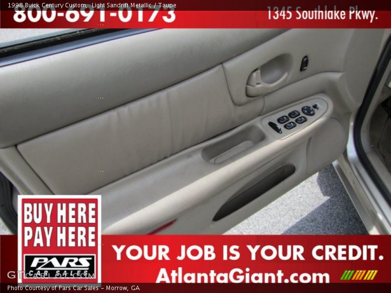 Light Sandrift Metallic / Taupe 1998 Buick Century Custom