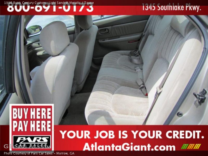 Light Sandrift Metallic / Taupe 1998 Buick Century Custom