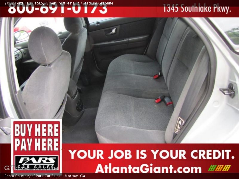 Silver Frost Metallic / Medium Graphite 2002 Ford Taurus SES