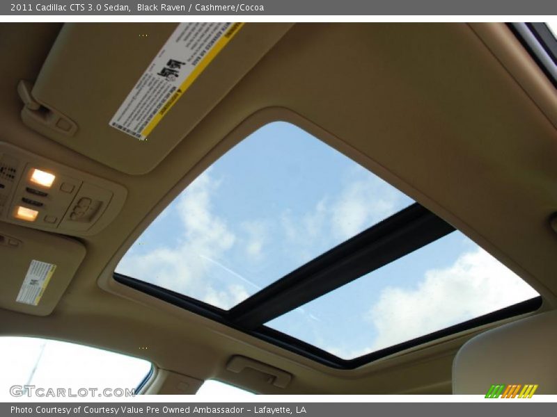 Black Raven / Cashmere/Cocoa 2011 Cadillac CTS 3.0 Sedan