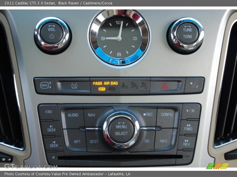 Black Raven / Cashmere/Cocoa 2011 Cadillac CTS 3.0 Sedan