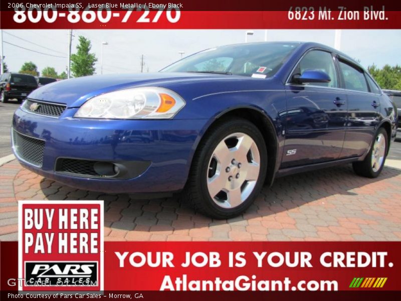 Laser Blue Metallic / Ebony Black 2006 Chevrolet Impala SS