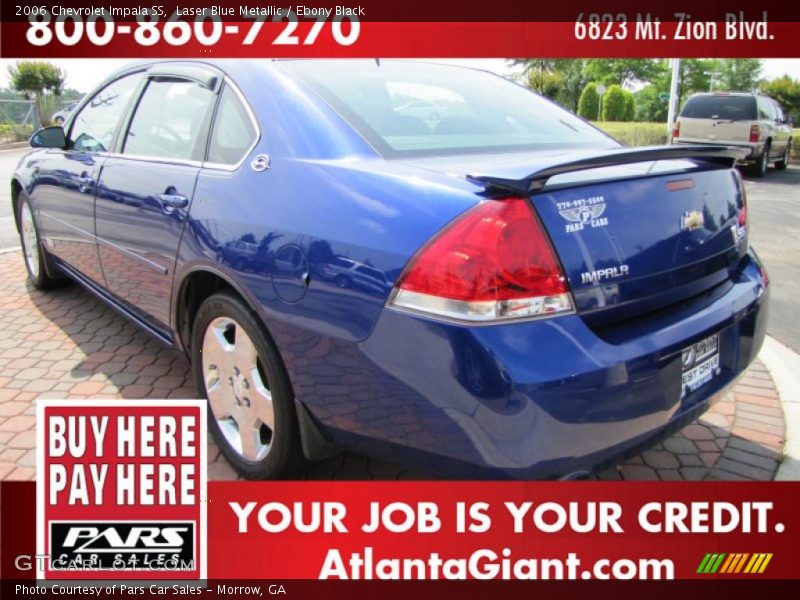 Laser Blue Metallic / Ebony Black 2006 Chevrolet Impala SS