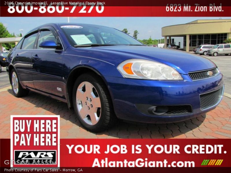 Laser Blue Metallic / Ebony Black 2006 Chevrolet Impala SS