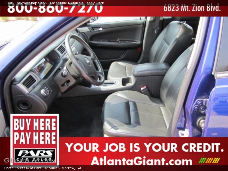 Laser Blue Metallic / Ebony Black 2006 Chevrolet Impala SS