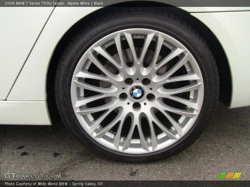 Alpine White / Black 2008 BMW 7 Series 750Li Sedan