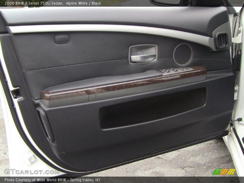 Alpine White / Black 2008 BMW 7 Series 750Li Sedan