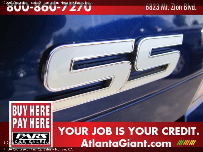 Laser Blue Metallic / Ebony Black 2006 Chevrolet Impala SS