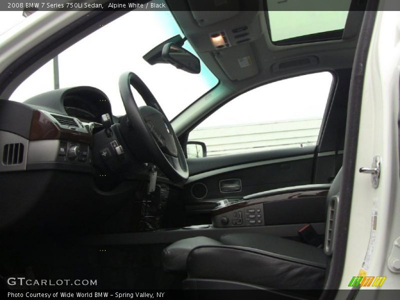 Alpine White / Black 2008 BMW 7 Series 750Li Sedan