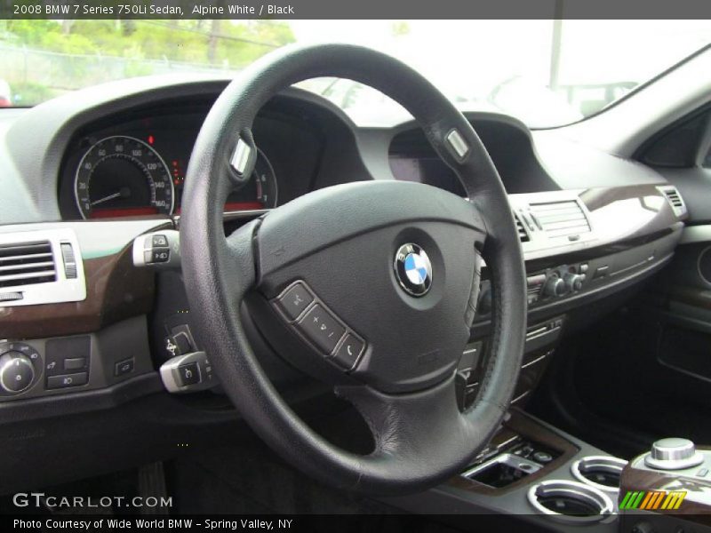 Alpine White / Black 2008 BMW 7 Series 750Li Sedan