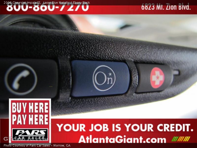 Laser Blue Metallic / Ebony Black 2006 Chevrolet Impala SS