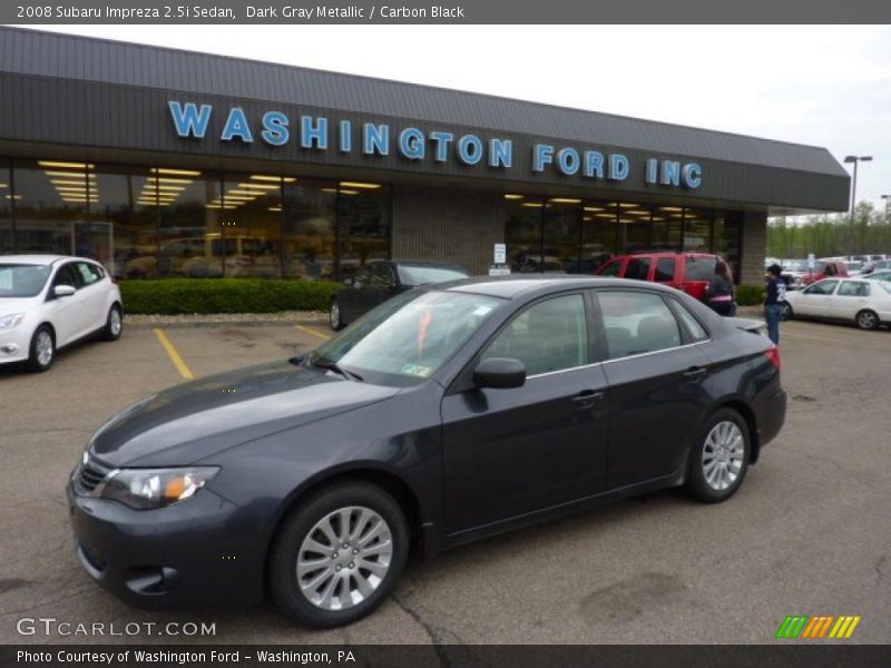 Dark Gray Metallic / Carbon Black 2008 Subaru Impreza 2.5i Sedan