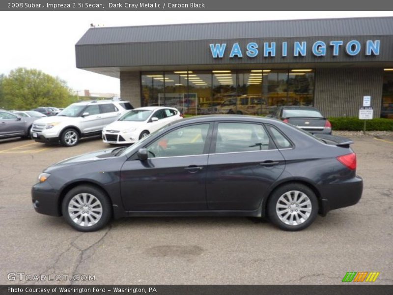 Dark Gray Metallic / Carbon Black 2008 Subaru Impreza 2.5i Sedan
