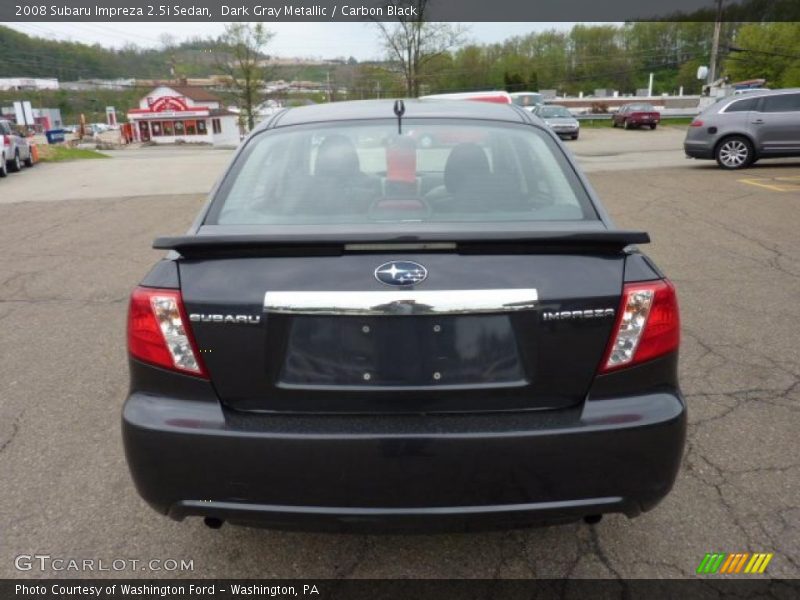 Dark Gray Metallic / Carbon Black 2008 Subaru Impreza 2.5i Sedan