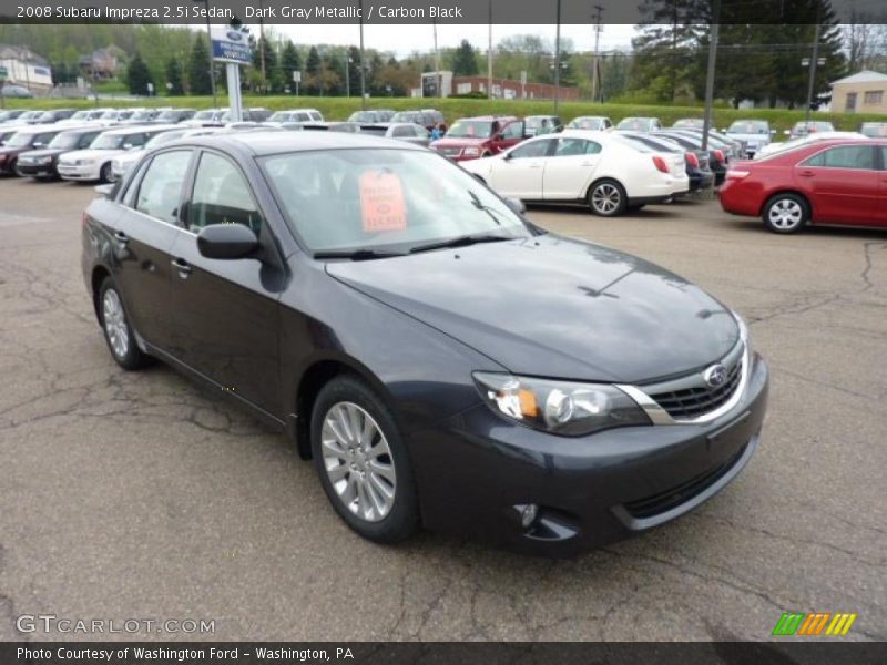 Dark Gray Metallic / Carbon Black 2008 Subaru Impreza 2.5i Sedan
