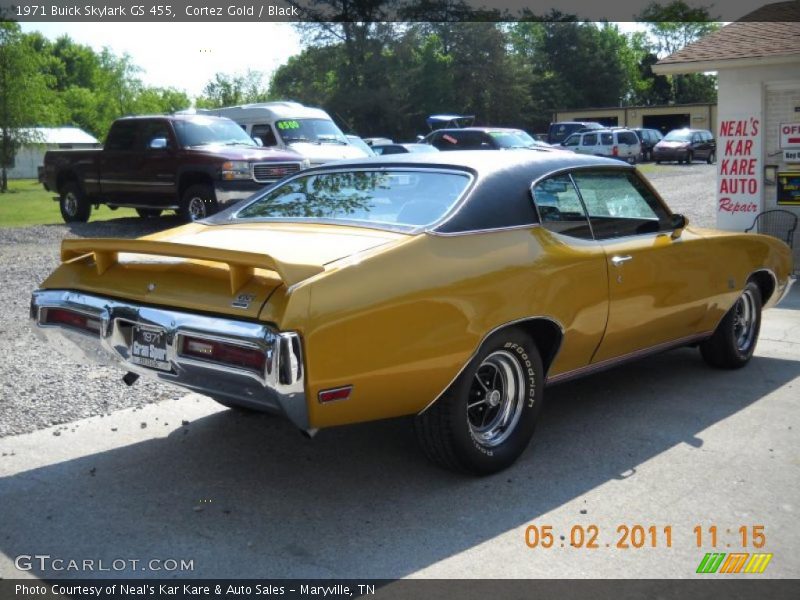 Cortez Gold / Black 1971 Buick Skylark GS 455