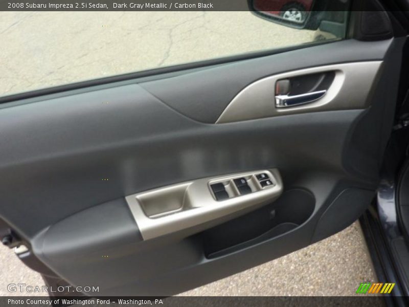 Dark Gray Metallic / Carbon Black 2008 Subaru Impreza 2.5i Sedan