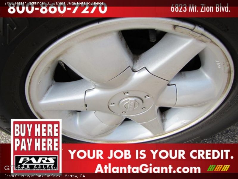 Sahara Beige Metallic / Beige 2001 Nissan Pathfinder LE
