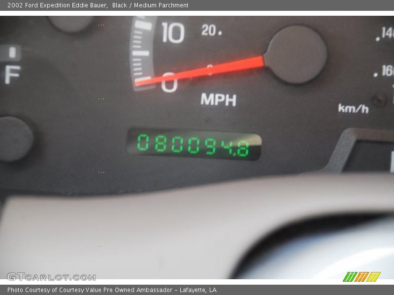 Black / Medium Parchment 2002 Ford Expedition Eddie Bauer